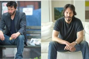 Kisah artis Hollywood Keanu Reeves membantu pengemis ini bikin mewek! 