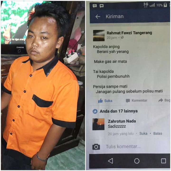 jakmania ketangkep  © 2016 brilio.net