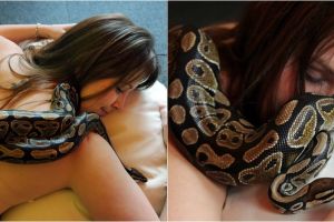 Cewek ini tiap malam tidur dengan ular, akhir kisahnya bikin merinding