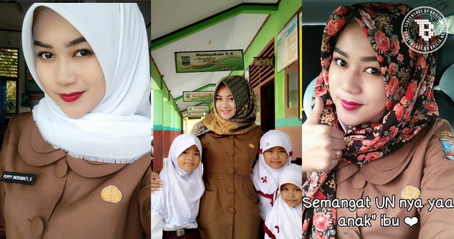 Ibu guru SD ini nyambi jadi model, cantiknya bikin betah yang ngelihat