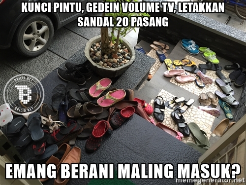meme tips rumah aman saat mudik © 2016 brilio.net