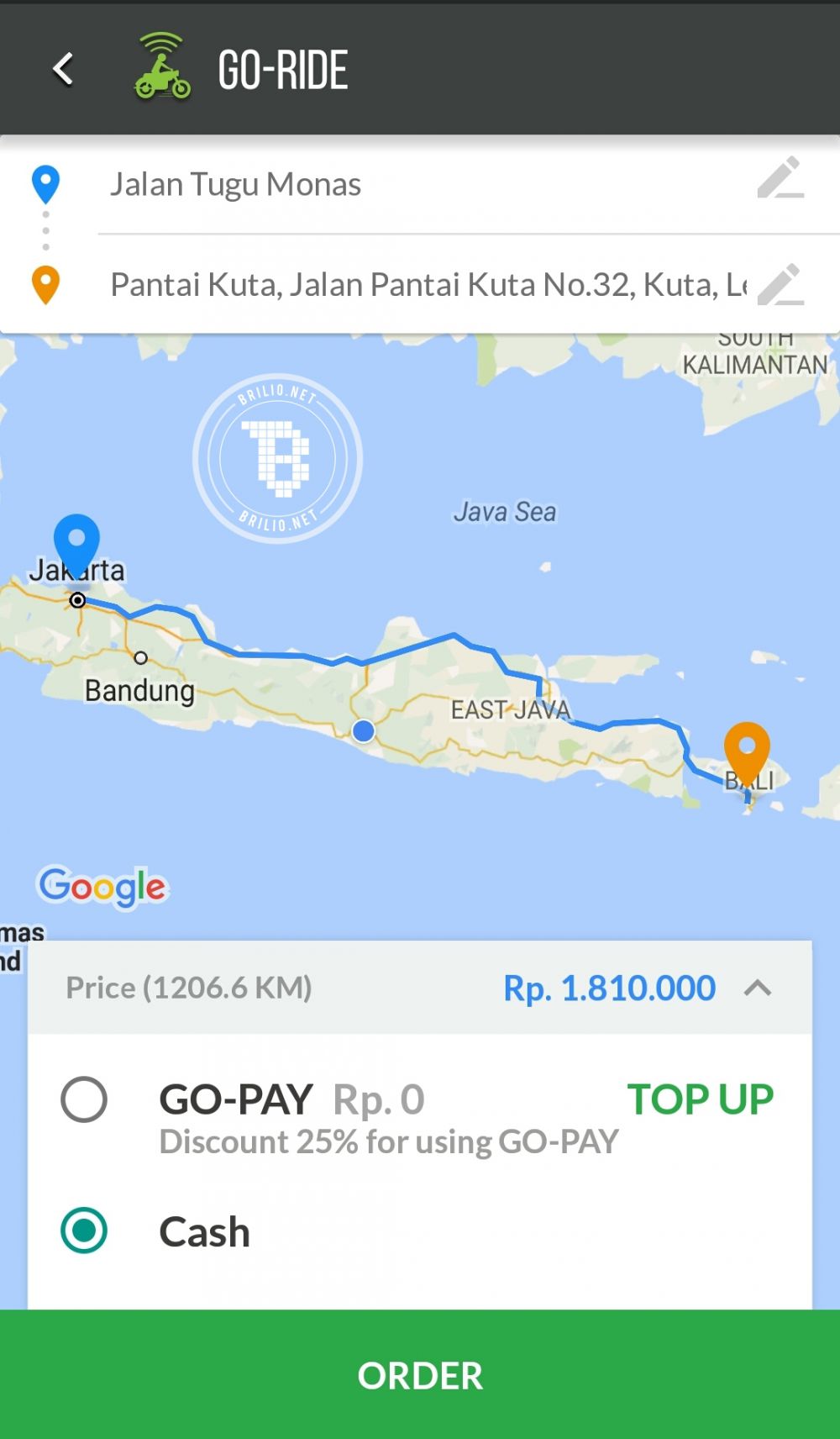 tarif gojek kalau kamu pesan dari jakarta sampai merauke © 2016 brilio.net tarif gojek kalau kamu pesan dari jakarta sampai merauke © 2016 brilio.net