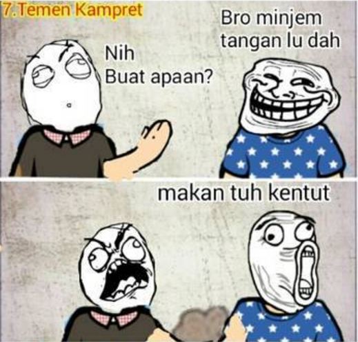 meme tipe orang kentut 1-10 © 2016 brilio.net