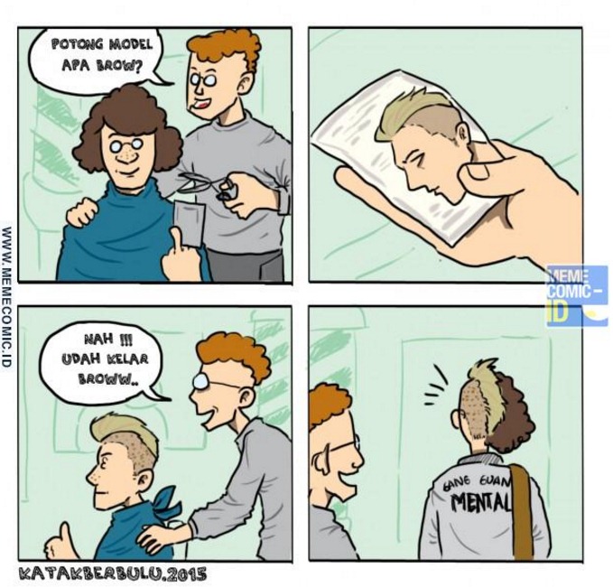 meme rambut  © 2016 brilio.net