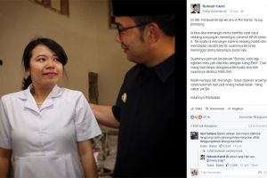Suster ini menangis ketemu Ridwan Kamil, penyebabnya bikin haru!