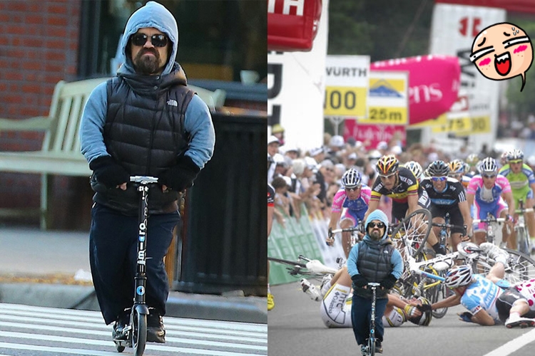 16 Foto editan Tyrion Lannister naik skuter bikin ngakak!