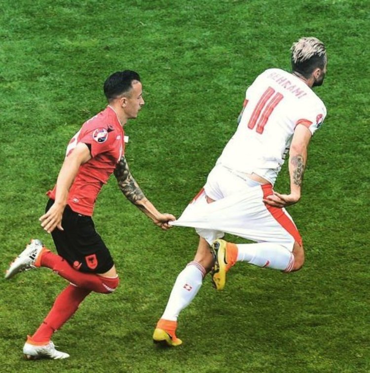 tingkah konyol para pemain euro © 2016 brilio.net