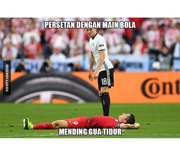 tingkah konyol para pemain euro © 2016 brilio.net
