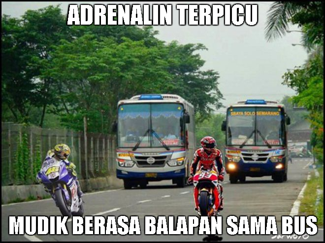 meme mudik pakai motor 1-11 © 2016 brilio.net