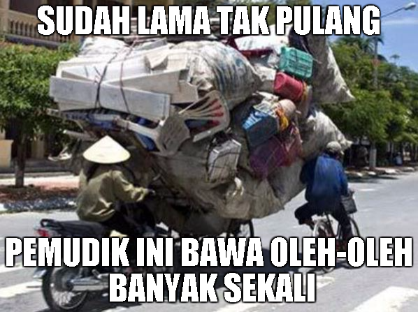 meme mudik pakai motor 1-11 © 2016 brilio.net