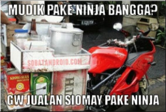 meme mudik pakai motor 1-11 © 2016 brilio.net
