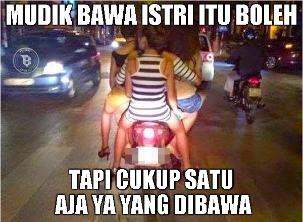 meme mudik pakai motor 1-11 © 2016 brilio.net