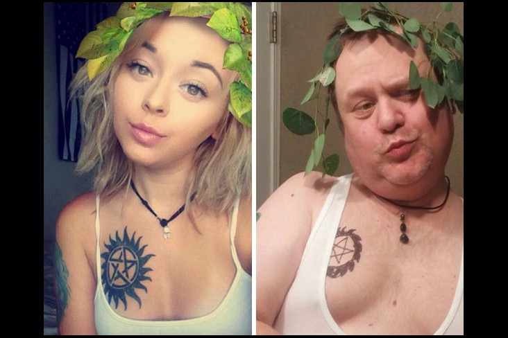 6 Foto kocak ayah ikuti gaya selfie anaknya bikin ngakak! 