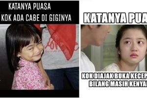 11 Meme 'Katanya Puasa' ini mak jleb banget, kelakuan siapa hayo?