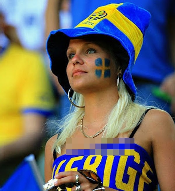 suporter cantik di euro © 2016 brilio.net