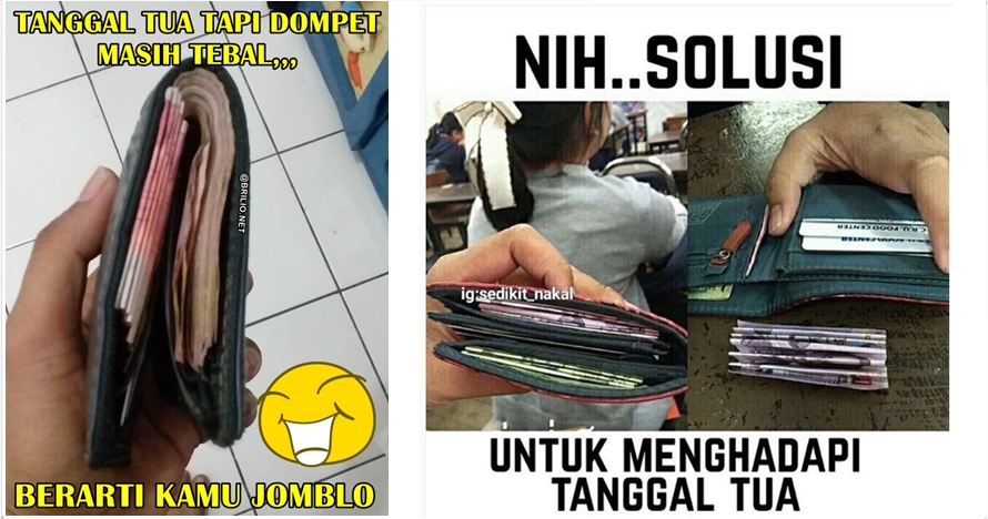 7 Meme isi dompet ini dijamin bikin geli, kamu pasti pernah nih!