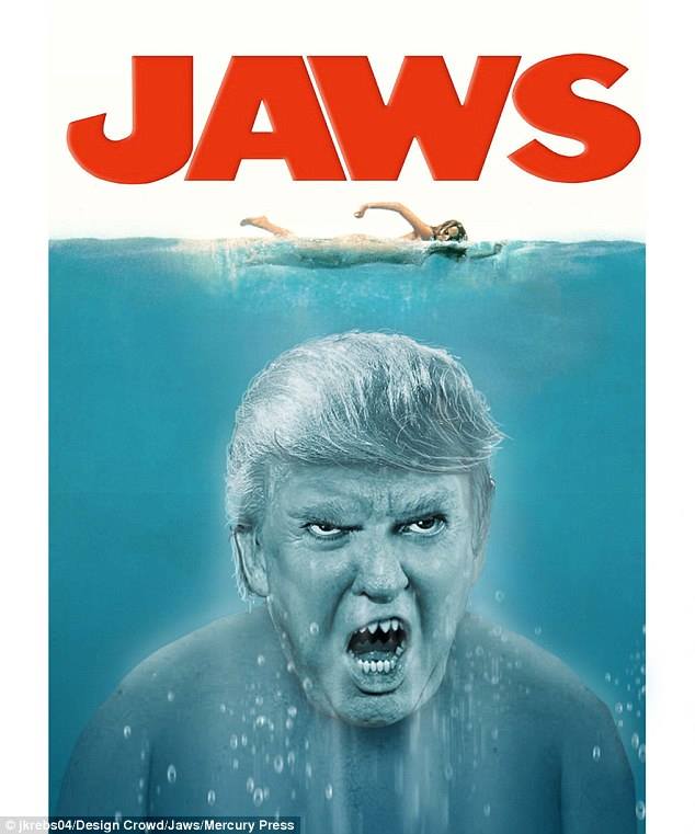 Lucunya 12 cover film ini diedit pakai wajah Donald Trump, ups!