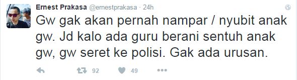 kicauan ernest © 2016 brilio.net