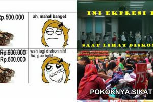 15 Meme 'diskon' ini sindir mama muda yang lagi kalap belanja
