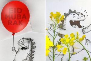 22 Ilustrasi ketika naga menjalani aktivitas harian manusia ini kocak