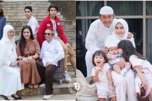 15 Potret momen lebaran artis dan keluarga besarnya, bahagia banget!