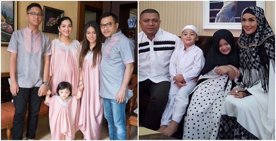 6 Foto perbedaan lebaran keluarga KD & Ashanty, mereka mudik nggak ya?