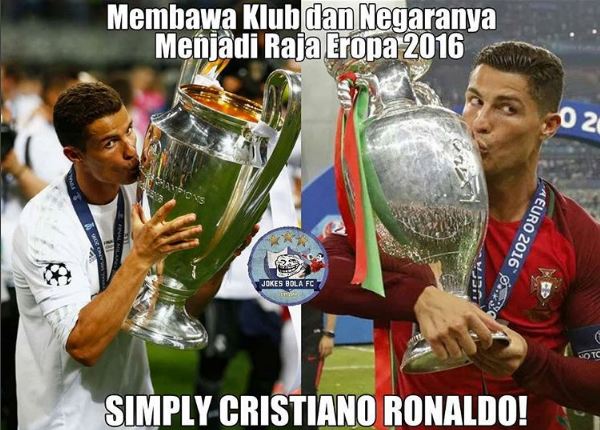 19 Meme ini kemenangan Portugal di Euro 2016, kocak & haru!