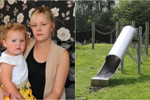 Balita ini tiba-tiba nangis saat main perosotan, sebabnya bikin emosi!