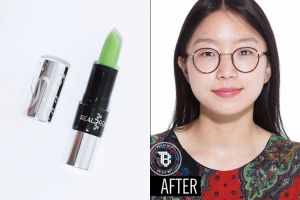 Warna lipstiknya sih hijau tapi hasilnya bikin melongo, cobain deh! 