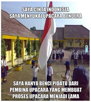 meme upacara ngakak © 2016 brilio.net