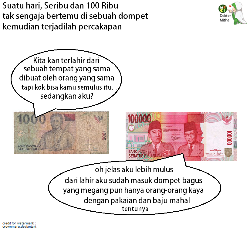 percakapan uang 1vs100ribu © 2016 brilio.net