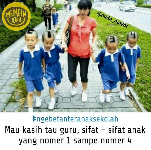 meme ngebet antar anak © 2016 brilio.net