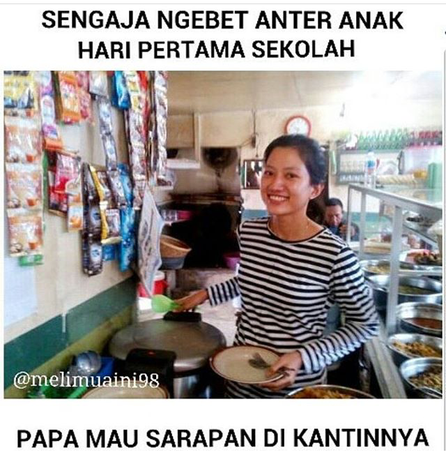 meme ngebet antar anak © 2016 brilio.net