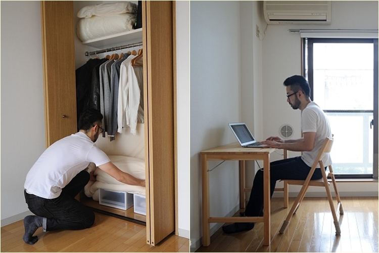 Fumio Sasaki shows off his happy minimalistic life