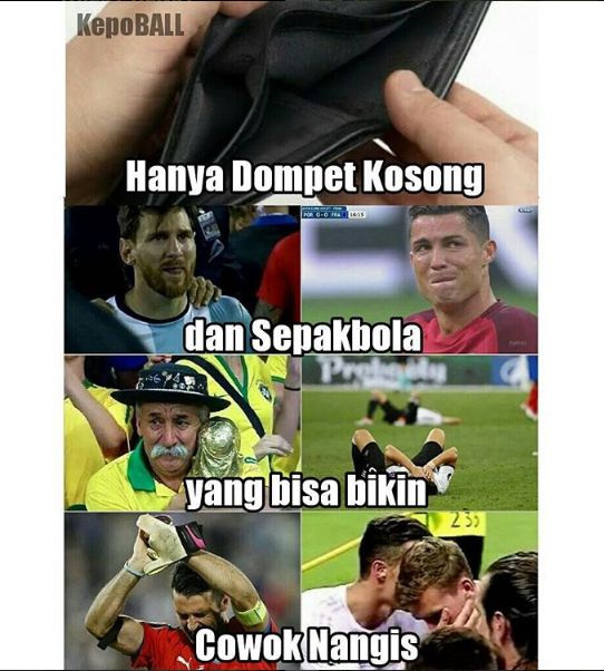 meme kocak celotehan khas anak bola © 2016 brilio.net