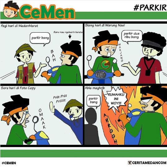 Obrolan kocak dengan tukang parkir 1-11 © 2016 brilio.net Obrolan kocak dengan tukang parkir 1-11 © 2016 brilio.net