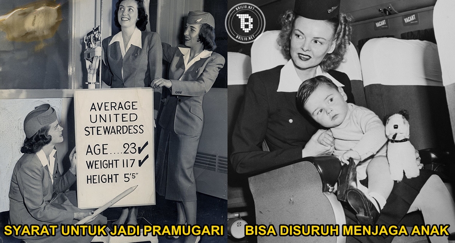 10 Foto langka penampilan pramugari zaman dulu, kayak gimana ya?