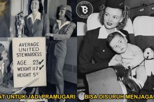 10 Foto langka penampilan pramugari zaman dulu, kayak gimana ya?