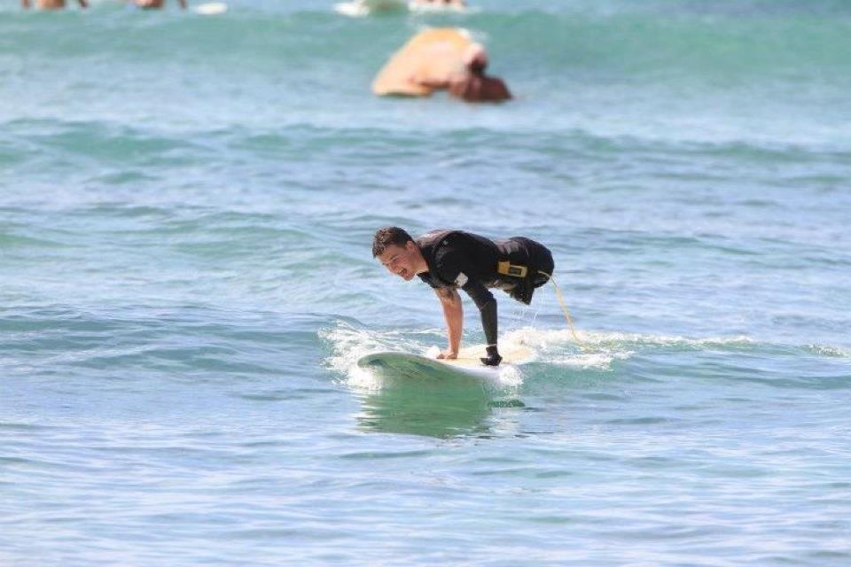 aksi mantan tentara tanpa kaki © 2016 brilio.net