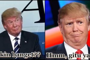 12 Ekspresi lucu Donald Trump, calon Presiden AS dari Partai Republik