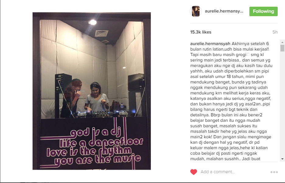 Lulus SMA, Aurel Hermansyah mau banting setir jadi DJ