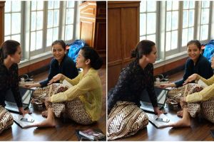 Foto Dian Sastro saat proses reading film Kartini bikin heboh, kenapa?