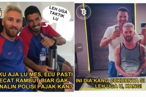 9 Meme kocak Messi berambut pirang, duh dibully lagi deh!