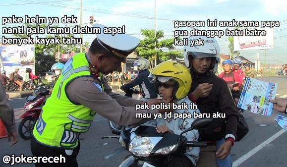 percakapan pak polisi ini bikin ketawa ngakak © 2016 brilio.net percakapan pak polisi ini bikin ketawa ngakak © 2016 brilio.net