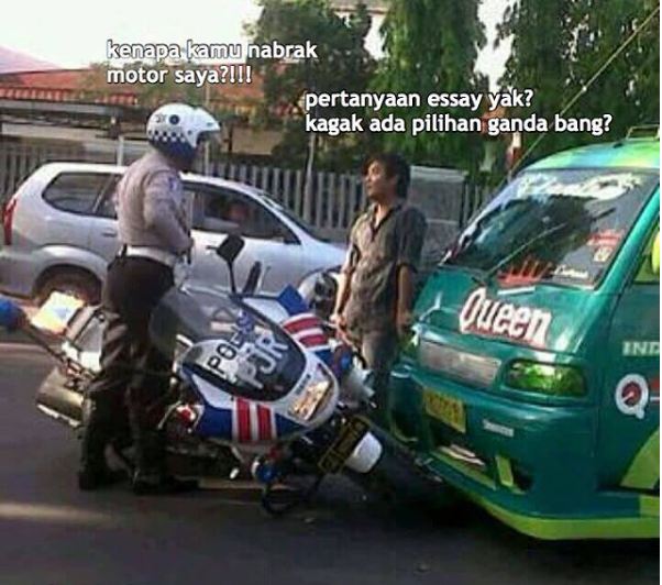 percakapan pak polisi ini bikin ketawa ngakak © 2016 brilio.net percakapan pak polisi ini bikin ketawa ngakak © 2016 brilio.net