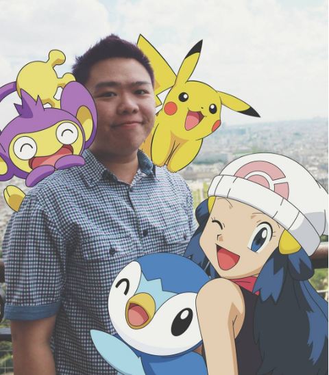 foto editan pria dengan monster pokemon © 2016 brilio.net