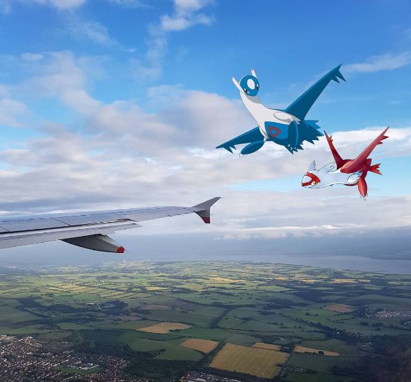 foto editan pria dengan monster pokemon © 2016 brilio.net