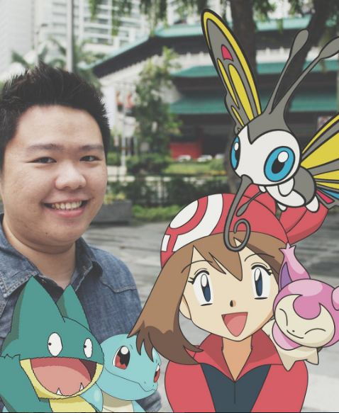 foto editan pria dengan monster pokemon © 2016 brilio.net
