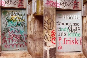 Seniman ini permak 10 coretan nggak jelas di dinding, hasilnya menarik