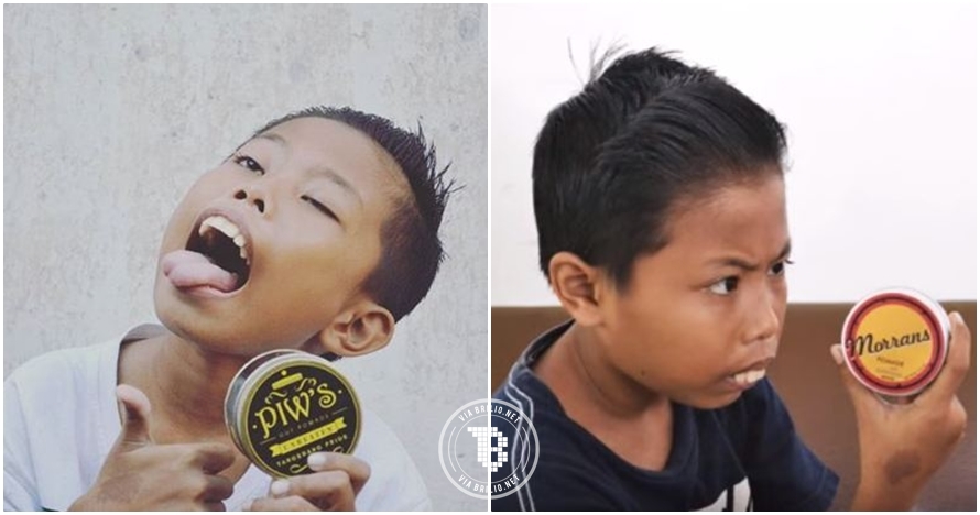 Gaya lucu bocah ini promosikan pomade bikin harimu ceria!